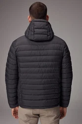 Next Steppjacke Wasserabweisende Leichte Pufferjacke (1) Grau/Dunkelgrau/Schwarz