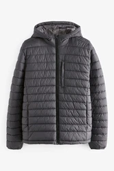 Next Steppjacke Wasserabweisende Leichte Pufferjacke (1) Grau/Dunkelgrau/Schwarz