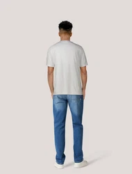 Diesel T-Shirt SPLASH LOGO Regular Fit Grau/Weiß/Khaki