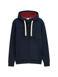 TOM TAILOR Sweatshirt Sweatjacke Dunkelblau