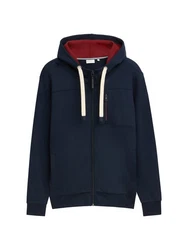 TOM TAILOR Sweatshirt Sweatjacke Dunkelblau