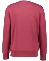 Gant Sweatshirt Herren Sweatshirt EMBOSSED LOGO Rosa/Rot