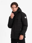 OMBRE Winterjacke mit abnehmbarer Kapuze schwarz