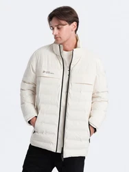 OMBRE Winterjacke mit abnehmbarer Kapuze Beige/Weiß/Khaki/Creme