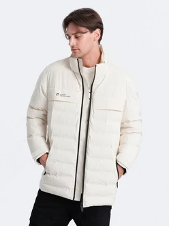 OMBRE Winterjacke mit abnehmbarer Kapuze Beige/Weiß/Khaki/Creme