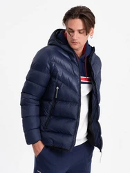 OMBRE Winterjacke Dunkelblau/Hellblau