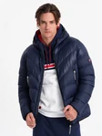 OMBRE Winterjacke Dunkelblau/Hellblau