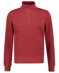 Gant Sweatshirt SACKER RIB HALF ZIP Dunkelrot/Bordeaux