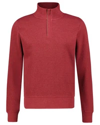 Gant Sweatshirt SACKER RIB HALF ZIP Dunkelrot/Bordeaux