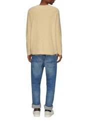 QS Strickpullover Gelb/Beige/Khaki/Braun