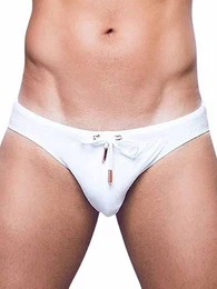 Badehose Core V20 Swim Briefs Swimwear White L