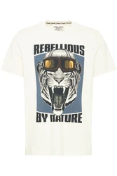 Blend T-Shirt Style BHTee Grau/Creme