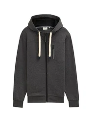 TOM TAILOR Sweatshirt Sweatjacke Dunkelgrau/Hellgrau/Grau/Schwarz