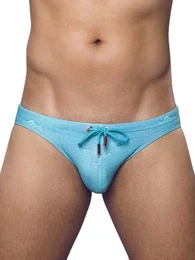 Badehose Print V20 Swim Briefs Swimwear Nautica Green M