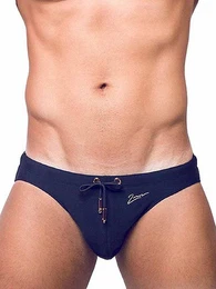 Badehose Yacht Club Swimwear Brief Black M
