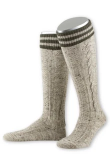 Lusana Trachtensocken Trachten Kniestrümpfe (L8995RT)