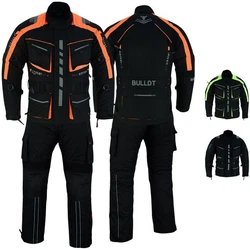 German Wear Motorradkombi BLD325K Orange/Beige/Gelb