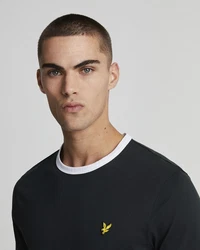Lyle & Scott T-Shirt 'Ringer' Dunkelblau/Blau/Schwarz