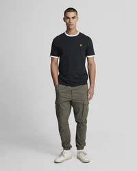 Lyle & Scott T-Shirt 'Ringer' Dunkelblau/Blau/Schwarz