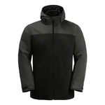 Jack Wolfskin 3-in-1 Funktionsjacke Taubenberg JKT Schwarz/Grau/Dunkelgrün/Dunkelgrau