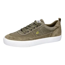 Washed Sneaker Sneaker mit Echtlederdetails
