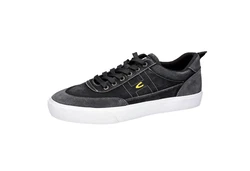 camel active Washed Sneaker mit Echtlederdetails Grau/Schwarz/Dunkelgrau
