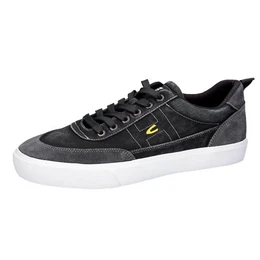 Washed Sneaker Sneaker mit Echtlederdetails