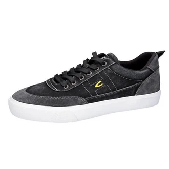 camel active Washed Sneaker mit Echtlederdetails
