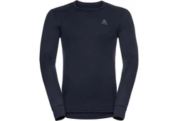 Odlo Longsleeve Active Warm Eco Baselayer Top Crew Neck Dunkelblau/Hellblau/Lila