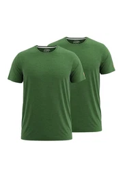 T-Shirt einfarbig im Doppelpack