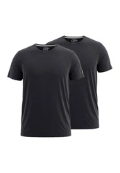 FORSBERG T-Shirt im Doppelpack Dunkelgrau/Grau/Dunkelblau