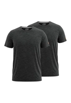 FORSBERG T-Shirt im Doppelpack Dunkelgrau/Grau/Dunkelgrün