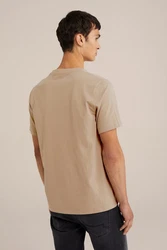 WE Fashion T-Shirt Khaki/Braun/Beige/Grau