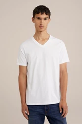 WE Fashion T-Shirt Weiß/Grau/Creme/Khaki