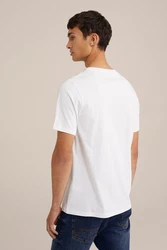 WE Fashion T-Shirt Weiß/Grau/Creme/Khaki