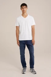 WE Fashion T-Shirt Weiß/Grau/Creme/Khaki
