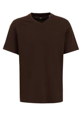WE Fashion T-Shirt Dunkelbraun/Braun/Khaki/Dunkelgrün