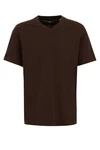 WE Fashion T-Shirt Dunkelbraun/Braun/Khaki/Dunkelgrün