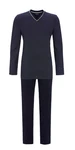 Ringella Pyjama mit V-Ausschnitt Dunkelblau/Blau