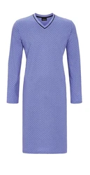 Ringella Nachthemd V-Ausschnitt Blau/Lila/Fliederfarben/Hellblau