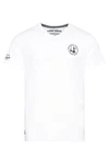 CAMP DAVID T-Shirt 'Cruise North' Weiß/Creme/Dunkelblau