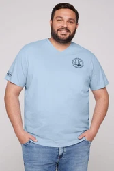 CAMP DAVID T-Shirt 'Cruise North' navy/hellblau