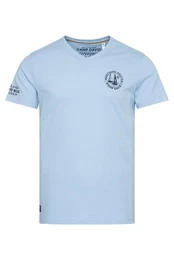 V-Shirt mit maritimen Prints