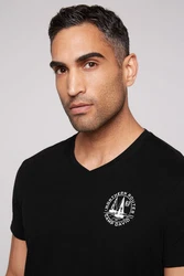 CAMP DAVID T-Shirt 'Cruise North' Schwarz/Dunkelblau