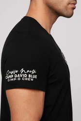 CAMP DAVID T-Shirt 'Cruise North' Schwarz/Dunkelblau