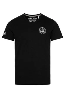 CAMP DAVID T-Shirt 'Cruise North' Schwarz/Dunkelblau