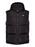 Tommy Jeans Steppweste TJM ALASKA VEST Abnehmbare Kapuze Schwarz
