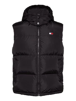Tommy Jeans Steppweste TJM ALASKA VEST Abnehmbare Kapuze