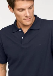 TOM TAILOR Poloshirt Basic Dunkelblau/Blau