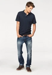TOM TAILOR Poloshirt Basic Dunkelblau/Blau